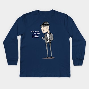 Leonard Cohen Kids Long Sleeve T-Shirt